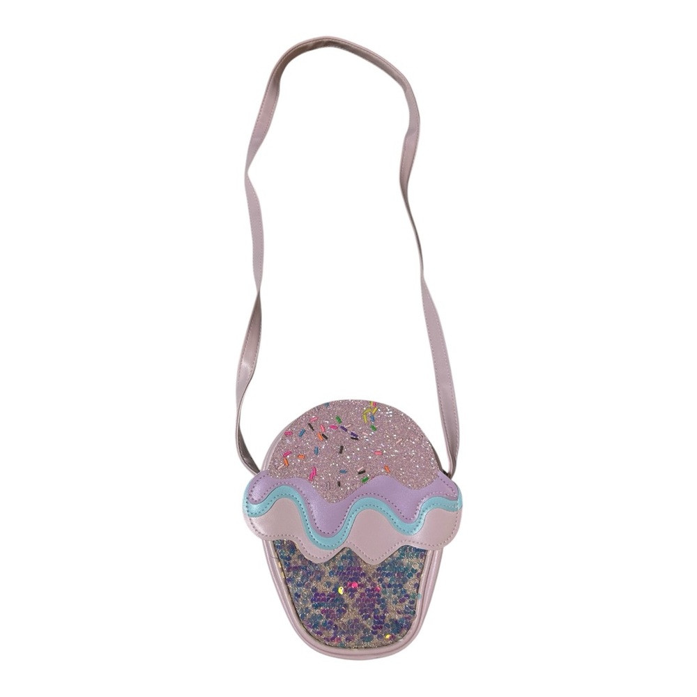 Ice Cream Mini Purse with Top Zipper Closure and Crossbody Strap
